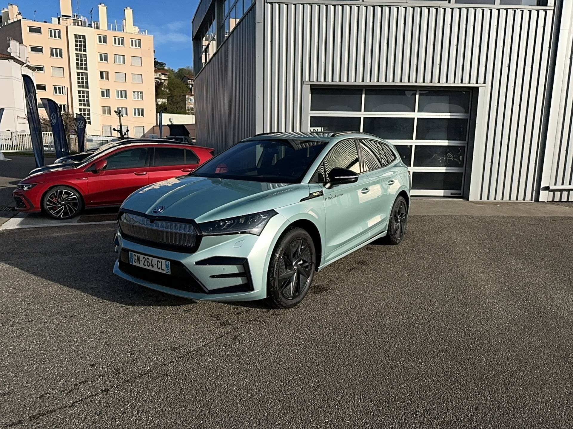 SKODA Enyaq iV RS Occasion de 2024, 9000 km, ELEC : SKODA BYmyCAR Lyon ...