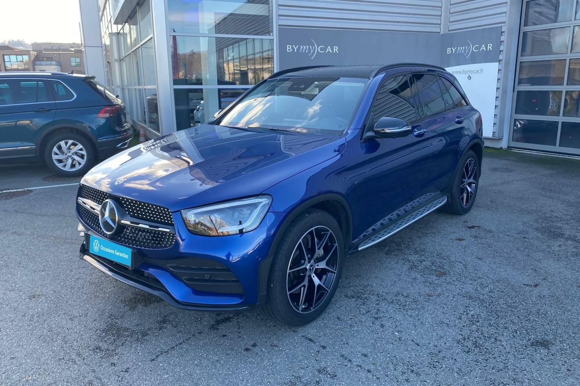 Voiture électrique 2 places 12V Mercedes GLC 63S Bleu avec pneu